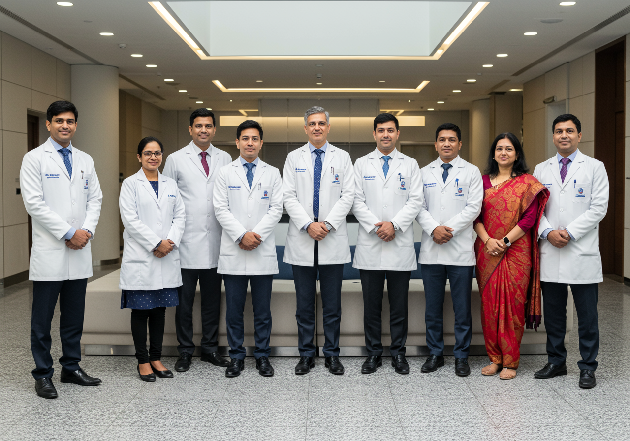 Indian Pharma executive and research team — Ahmedabad pharmaceutical professionals